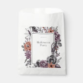 フローラ不気味ハロウィーン誕生日パーティーカード フェイバーバッグ (正面)
