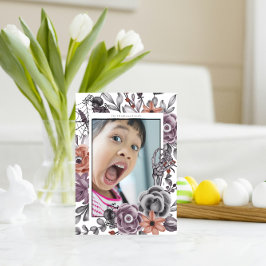 フローラ不気味ハロウィーン誕生日パーティー写真 カード