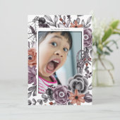 フローラ不気味ハロウィーン誕生日パーティー写真 カード (スタンド正面)