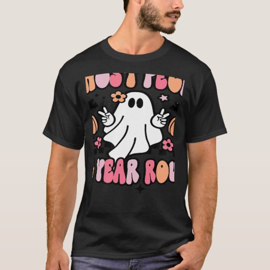 フローラ不気味幽霊人一年中ラウンド女性ハ Tシャツ (正面)