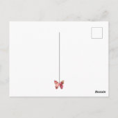 フローラ与え私の蝶バレンタイン葉書 ポストカード (裏面)