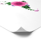 フローラ世界地図 ポスター (角)