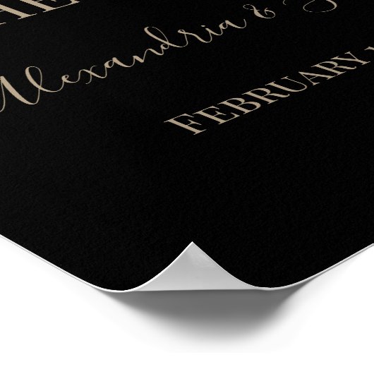 フローラ両側のサインを結婚選ぶ ポスター (角)