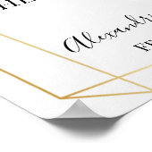 フローラ両側のサインを結婚選ぶ ポスター (角)