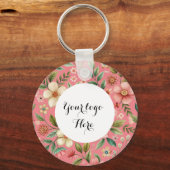 フローラ両面ロゴQRコードキーチェーン キーホルダー (正面)