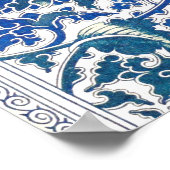 フローラ中国のオーナメントバイオーウェンジョーンズ ポスター (角)