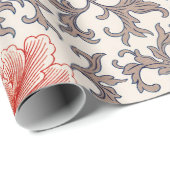 フローラ中国のパターンのラップ紙 ラッピングペーパー (ロールコーナー)