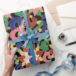 フローラ中国のパターンのラップ紙 ラッピングペーパー