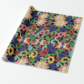 フローラ中国のパターンのラップ紙 ラッピングペーパー (アンロールド)