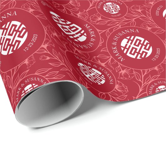 フローラ中国の伝統的のラッピング紙 ラッピングペーパー (ロールコーナー)