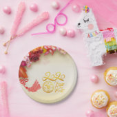 フローラ中国の金ゴールド紙カットラット2020パーティーPP ペーパープレート (パーティー)