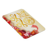 フローラ中国の金ゴールド紙カットラット2020 Fマグネット マグネット (右側)