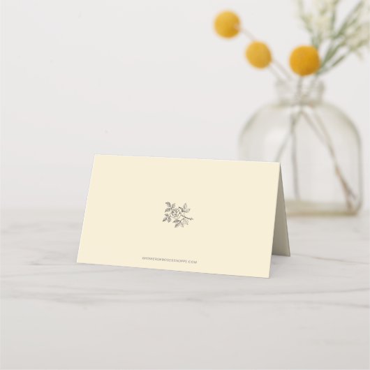 フローラ主は慈悲祈りの言葉聖札を持つ プレイスカード (裏面)