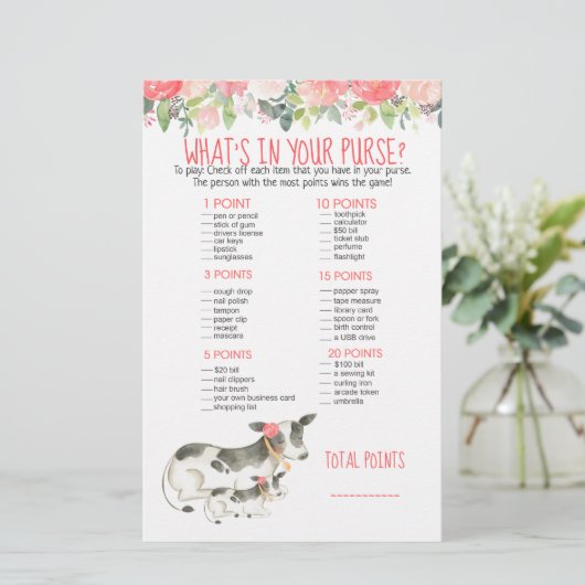 フローラ乳牛のファームあなたの財布ゲームの何 (スタンド正面)