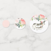 フローラ乳牛の赤ちゃんシャワー紙吹雪装飾 コンフェッティ (裏面)