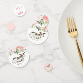 フローラ乳牛の赤ちゃんシャワー紙吹雪装飾 コンフェッティ