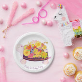 フローラ亀の誕生日パーティー ペーパープレート (パーティー)