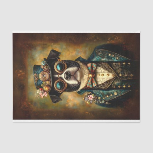 フローラ予測できなステームパンクブルドッグAU2デコページ 薄葉紙 (正面)