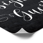 フローラ予約のサインにサイン結婚して ポスター (角)