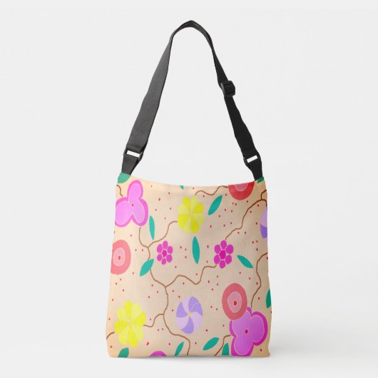 フローラ交差体モダンバッグ クロスボディバッグ (正面)