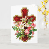 フローラ交差 カード (黄色い花)