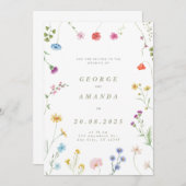 フローラ交響曲結婚式招待状 招待状 (正面/裏面)