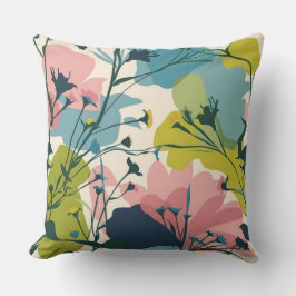 フローラ交響曲:映画のベクトルパターン クッション