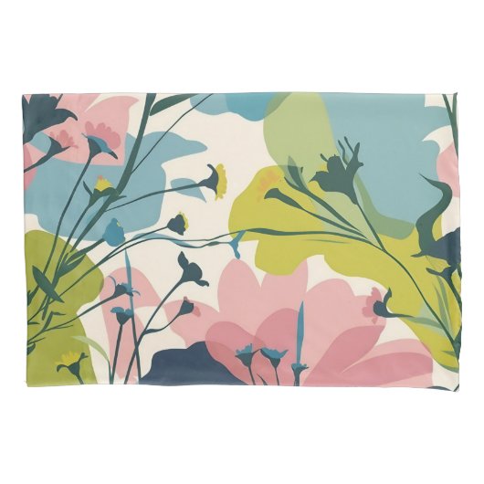 フローラ交響曲:映画のベクトルパターン 枕カバー (正面)