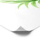 フローラ交響楽団カラフル、装飾のための花芸術 ポスター (角)