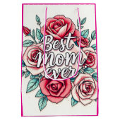 フローラ人気があるラグジュアリーギフトコレクション ミディアムペーパーバッグ (裏面)