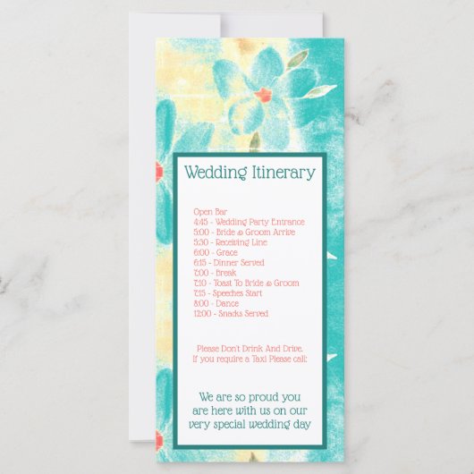 フローラ付きティール（緑がかった色） (正面)