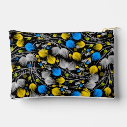 フローラ付き化粧品および化粧品バッグ アクセサリーポーチ (裏面)