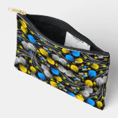 フローラ付き化粧品および化粧品バッグ アクセサリーポーチ (見開き)