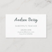 フローラ代替先生 名刺 (裏面)