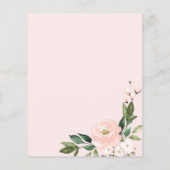 フローラ仮想ブライダルシャワー予算招待状 (裏面)