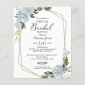 フローラ仮想ブライダルシャワー予算招待状 (正面)
