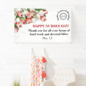 フローラ企業のハッピーナースデー 横断幕 (インサイチュ)