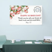 フローラ企業のハッピーナースデー 横断幕 (トレードショー)