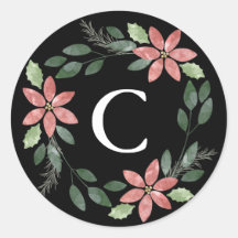 フローラ休日封筒用シール