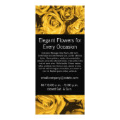 フローラ会社花屋金ゴールドバララックカード ラックカード (裏面)