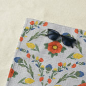 フローラ伝統ビーチ毛布 ビーチタオル (インサイチュ)