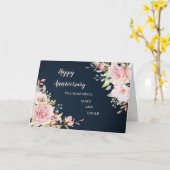 フローラ伯母結婚周年記念 カード (黄色い花)