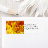 フローラ住所 シールオレンジシャクナゲ花 ラベル (インサイチュ)