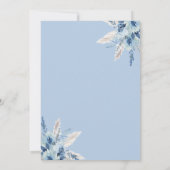 フローラ何かブルーボウパールとプロセッコ 招待状 (裏面)