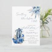フローラ何かブルーボウワインボトルバラ 招待状 (スタンド正面)