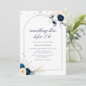 フローラ何か青いブライダルシャワー 招待状 (スタンド正面)