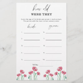 フローラ何歳の彼らはブライダルゲーム