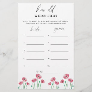 フローラ何歳の彼らはブライダルゲーム