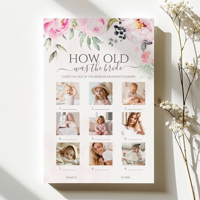 フローラ何歳の花嫁ブライダルシャワーゲーム (クリエイターアップロード済み)