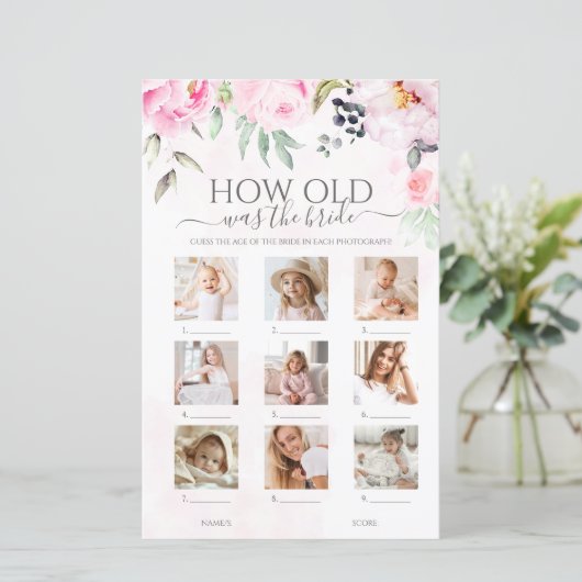 フローラ何歳の花嫁ブライダルシャワーゲーム (スタンド正面)